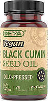 Deva Nutrition, Vegan Black Cumin Seed Oil (90 капс.), масло черного тмина