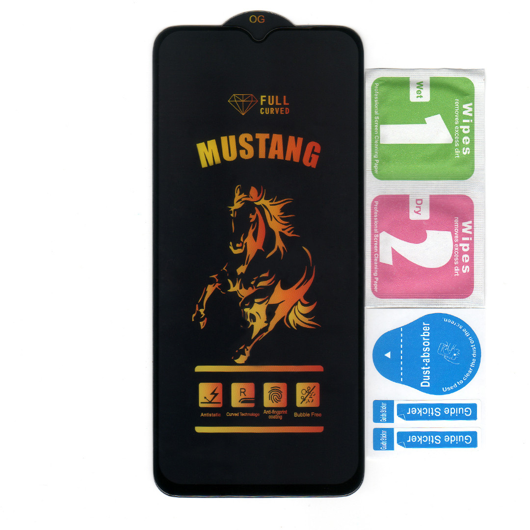 Захисне скло для Xiaomi Redmi 9 | Mustang | Full Glue | Big Edge