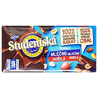 Шоколад молочно- чорний Studentska Duomix Pecet Mlecno Horkа 170г