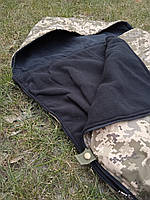 Спальник зимний военный, спальный мешок зимний с капюшоном тактический 210х73 см, одеяло с капюшоном Пиксель