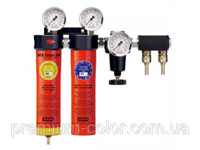 Двоступеневий фільтр вологовіддільник Sata 244, фото 1