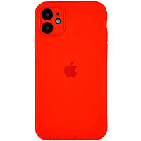 Чехол Silicone Case Full Camera Protective (AA) для Apple iPhone 12 (6.1") Красный / Red