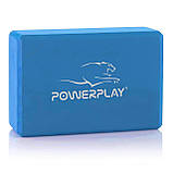 Блок для йоги 2  шт (пара) PowerPlay 4006 Yoga Brick EVA Сині, фото 2