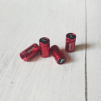 Ковпачки на ніпель для Тесла Alitek Sports Red Tesla, 4 шт.