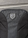 Чоловіча сумка-барсетка темно-сіра із чорними вставками, фото 8