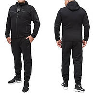 Чоловічий теплий зимовий спортивний костюм Nike (Найк) (kd39-1) турція, чорний. Чоловічий одяг. Зима