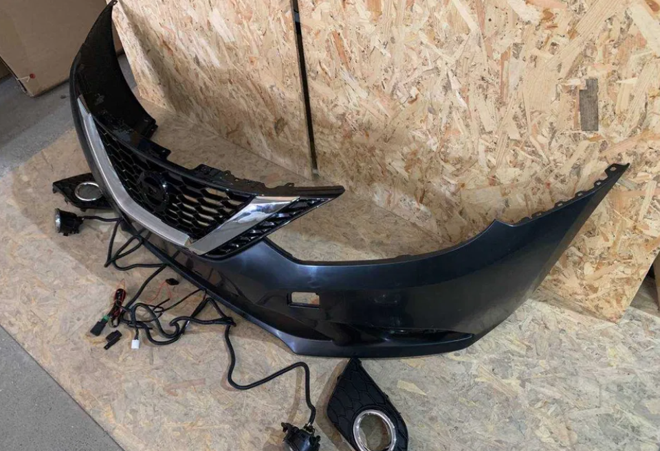 Бампер передний Nissan Sentra 2017 2018 2019, фото 1