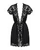 Obsessive 810-PEI-1 peignoir black XXL KW, фото 6