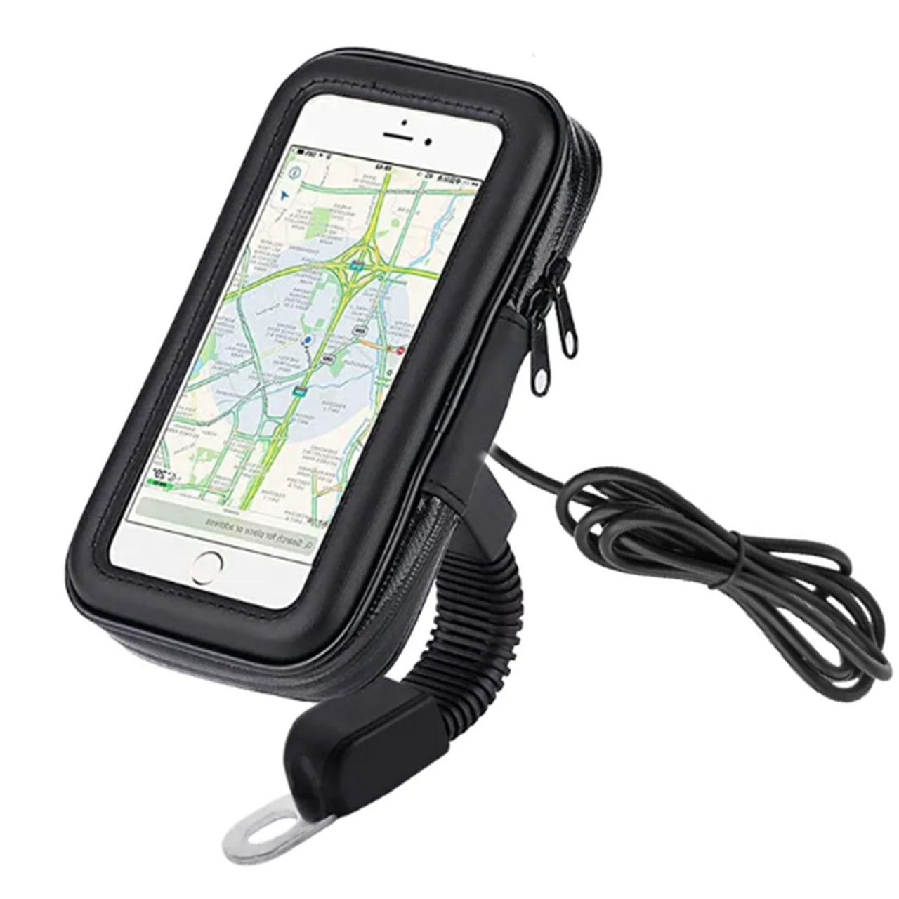 Тримач телефону – чохол з USB під дзеркало FS01-C