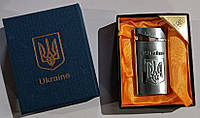 Зажигалка в подарочной упаковке Герб Украины (Острое пламя) HL-325-1-1