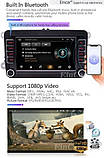 Android 10.0 Автомобільне радіо GPS-навігація 7дюймова для гольфу Jetta Skoda Tiguan Polo 1G RAM 16G ROM Б/У, фото 4