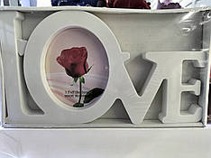 Фоторамка колаж "Love" на 1 фото 10х15, розмір 25х14 см