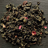 Зелений чай "Сунична симфонія 🍵🍓🌹" 110 грам (баночка 200мл), фото 2