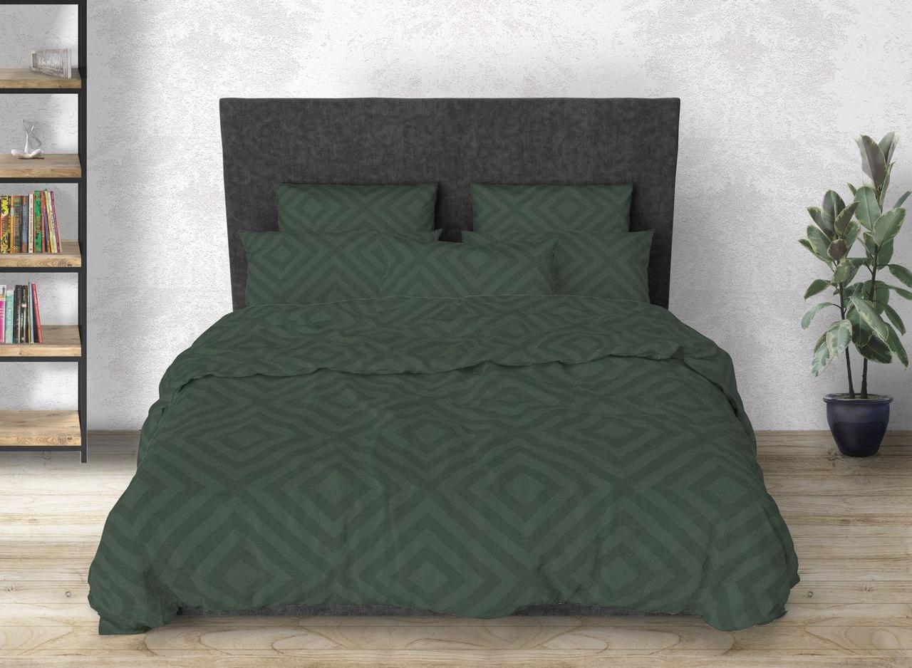 Сімейна постільна білизна бязь голд -  Карат Зелений