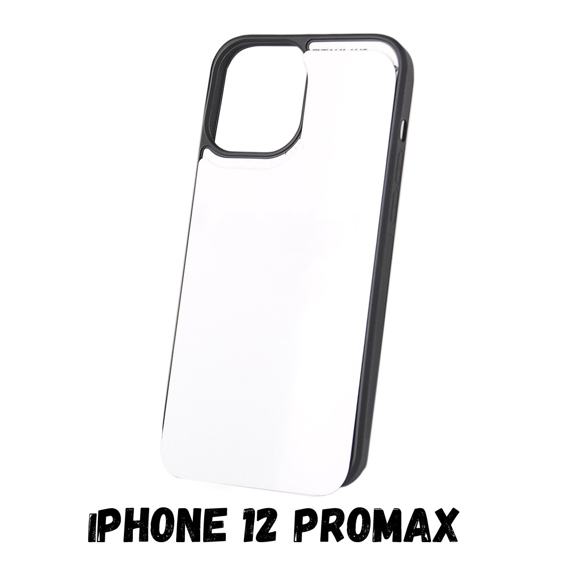 Чохол для сублімації 2D iPhone 12 ProMax (TPU чорний)