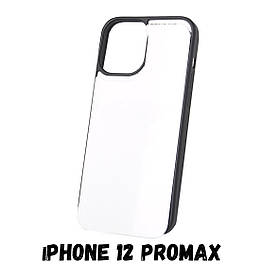 Чохол для сублімації 2D iPhone 12 ProMax (TPU чорний)