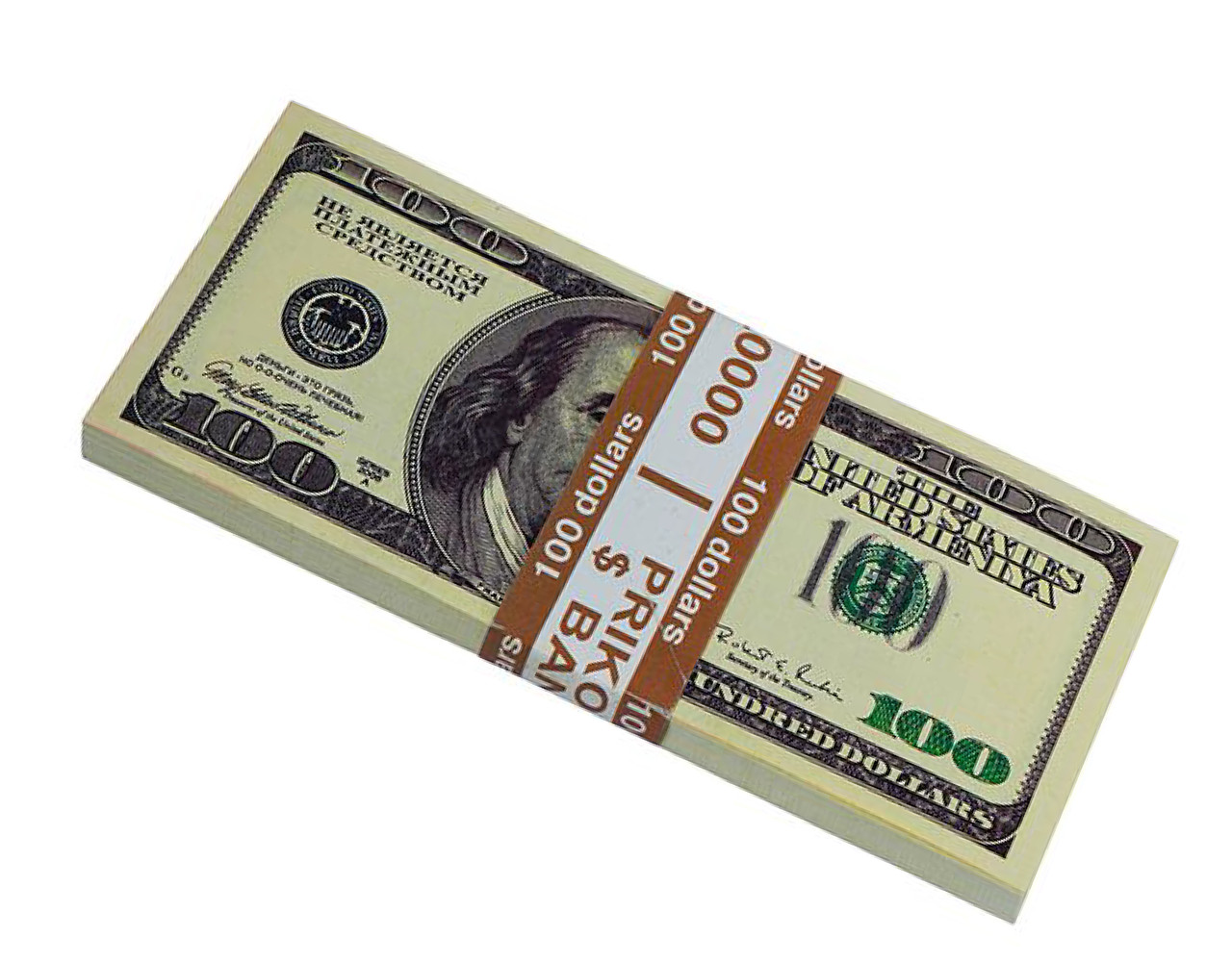 Гроші сувенірні 100 Доларів (80шт/уп)