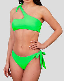 ОПТ Купальник Молодіжний топ бандо на одне плече Z.Five 9332 салатовий 36-40 на 42 44 46 розмір