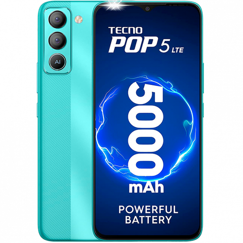 Телефон Tecno Pop5 LTE (BD4a) 2/32GB Turquoise Cyan UA UCRF, фото 1