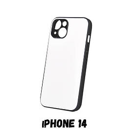 Чохол для сублімації 2D iPhone 14 (TPU чорний)