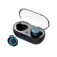 Бездротові Y50 Bluetooth Навушники Спорт Сенсорне керування, black