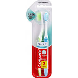 Зубна щітка Colgate Slim Soft для захисту ясен, 2 шт.