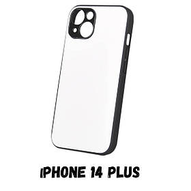 Чохол для сублімації 2D iPhone 14 Plus (TPU чорний)