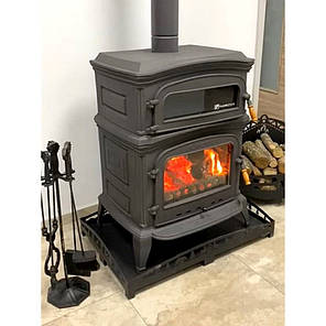 Опалювальні чавунні печі буржуйки з духовкою для дачі Flame Stove Піч для заміського будинку Altara Premium, фото 3