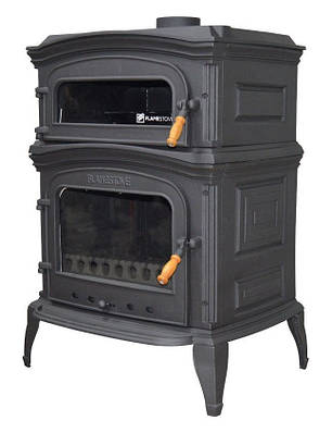 Опалювальні чавунні печі буржуйки з духовкою для дачі Flame Stove Піч для заміського будинку Altara Premium, фото 1