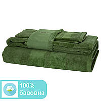 Полотенце банное махровое PHP Joy Foresta 100x150 см темно-зеленое, Мягкое полотенце 100% хлопок