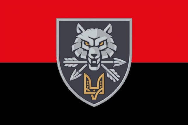 Прапор КССпО (Командування сил спеціальних операцій) ЗСУ червоно-чорний, фото 1