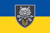 Флаг КССпО (Командования сил специальных операций) ВСУ сине-желтый