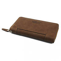 Мужской кошелек Baellerry Leather Brown, клатч для мужчин, портмоне для купюр