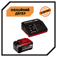 Аккумулятор и зарядное устройство Einhell Starter-Kit Power-X-Change (18В, 5.2Ач) акб энхель Топ 3776563