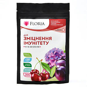 Добриво Floria Sol для зміцнення імунітету рослин водорозчинне Флорія Сол - 200 г