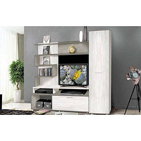 Вітальня Барі з ДСП білий\дуб крафт сірий Модерн