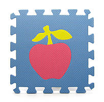 Килимок пазл EVA Овочі фрукти ягоди, розмір пазлу 29 х 29 см