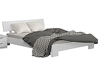 Кровать двухспальная белая деревянная Титан 140см,160см,180см