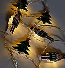 Світлодіодна гірлянда Лускунчик на батарейках 1.5 м 10 LED (золотистий теплий), фото 2