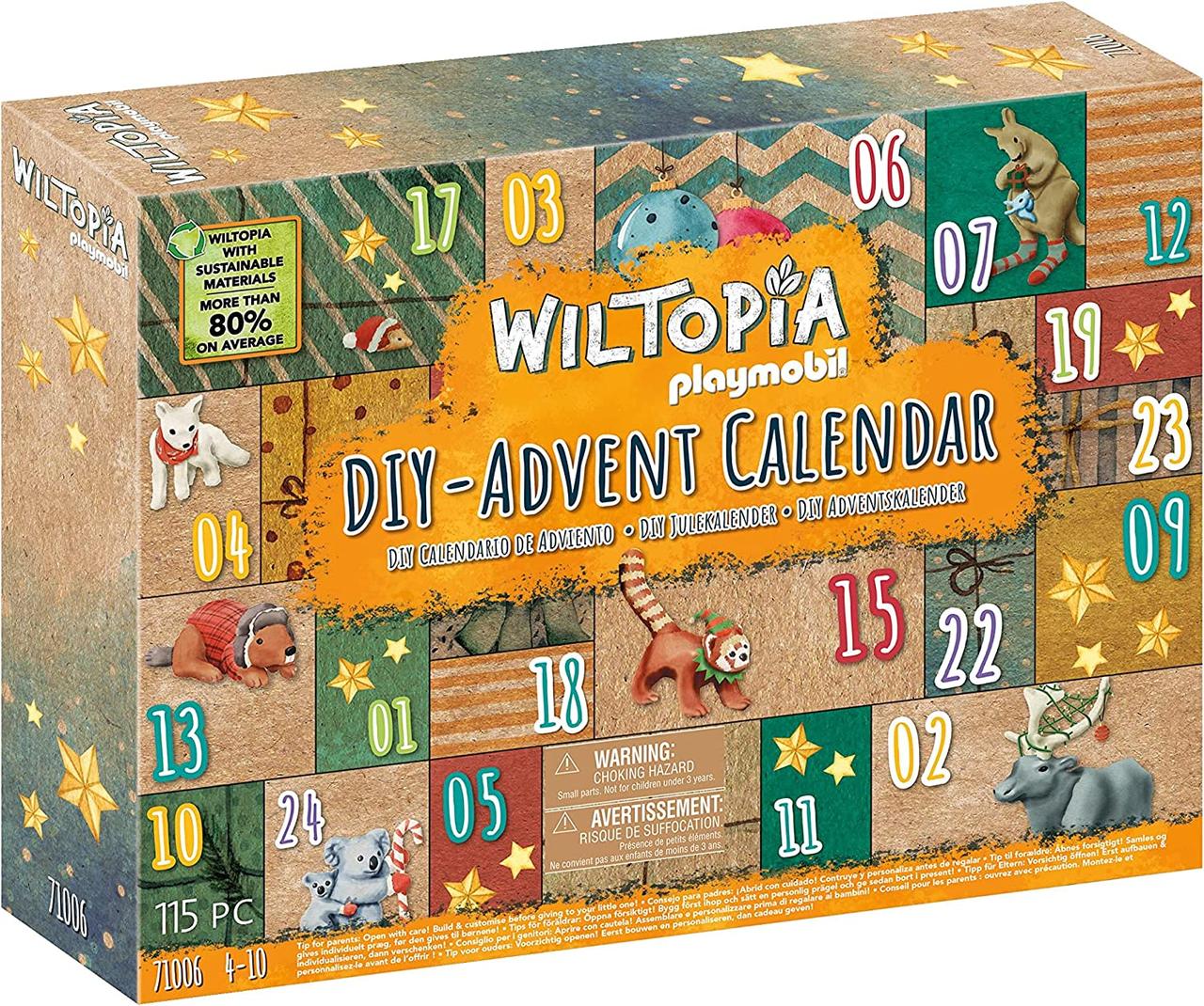 Плеймобил Адвент календарь звери Playmobil Wiltopia DIY Advent Calendar - фото 1 - id-p1749532278