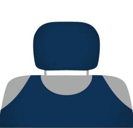 Чохли на підголовник темно синього кольору Kegel 5-3002-253-4030, в комплекті 2 шт