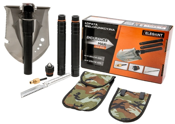 Лопата тактична багатофункціональна (складна в чохлі) велика 80 см Elegant EL 102 850, фото 1