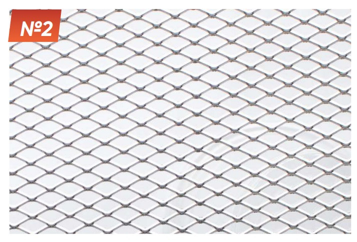 Сітка бампера Elegant №2 1м х20 см хром EL 512 022/1