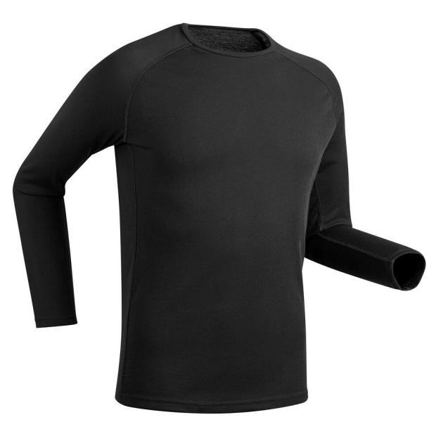 Термобілизна - флісова кофта  Decathlon BL100 Black (2456156) РОЗМІР 3XL
