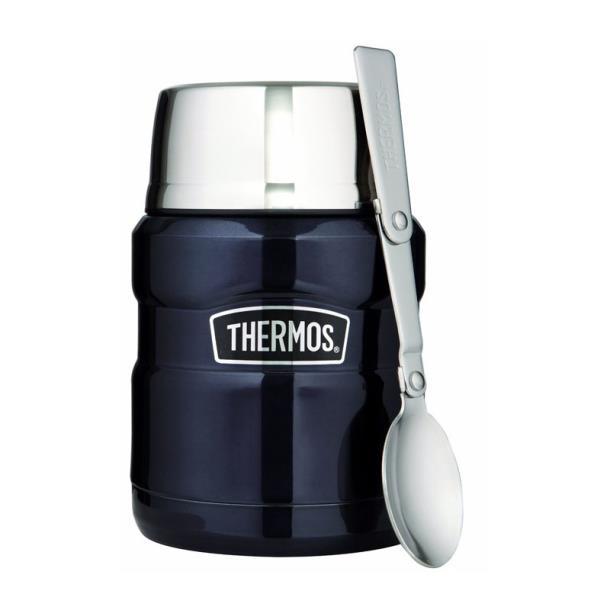 Термос для їжі з ложкою Thermos Stainless King Food Flask, Midnight Blue, 470 ml  (173020)