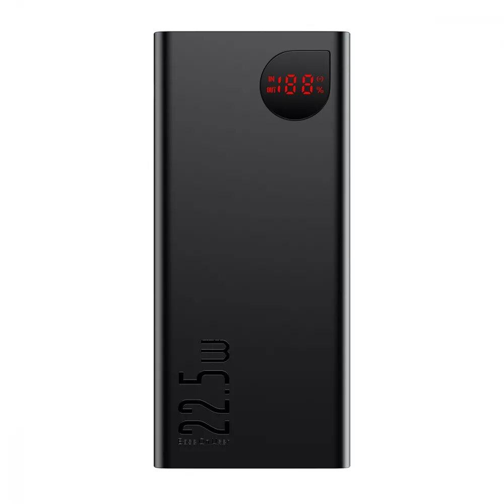 УМБ Power Bank (зовнішній акумулятор) Baseus Adaman Metal 20000 мАг 22.5 Вт Чорний (PPAD070101)