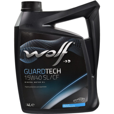 Моторное Масло Wolf GUARDTECH 15W40 SL/CF 4л (8300219) — Купить ...