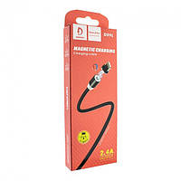 Кабель Magnetic USB - Lightning Denmen D09L 2.4A Black