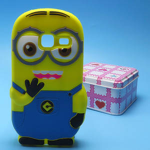 Гумовий 3D чохол для Samsung Galaxy J1 mini Duos SM-J105 Міньйон