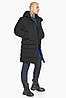 Брендова чорна чоловіча куртка на зиму модель 51801, фото 6